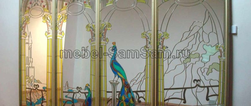 Шкафы-купе витражКупить мебель на заказ по индивидуальным размерам от производителя Mebel SamSam в Пензе Пенза