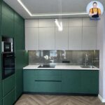 Интерьер кухни натяжные потолки