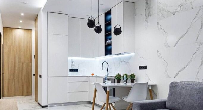Натяжной потолок кухня коридор
